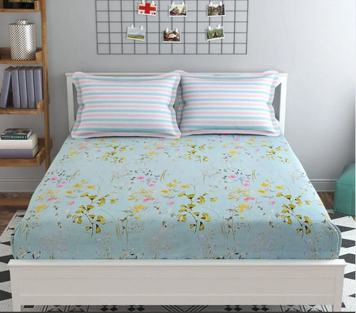 Hand Printed Cotton Single Bed Sheet