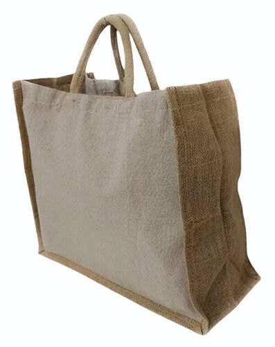 Jute And Cotton Shopping Bags, 30.5 x 35.5 x 14.5 cm