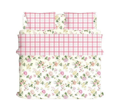 King Size Floral Printed Cotton Bed Sheets