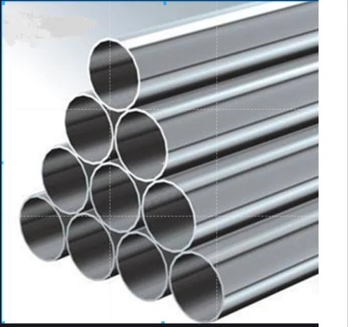 Polished 304 Stainless Steel Pipes - Round Shape, Silver Color | Durable, Rust Free, High Strength, Corrosion Resistant, Seamless Design
