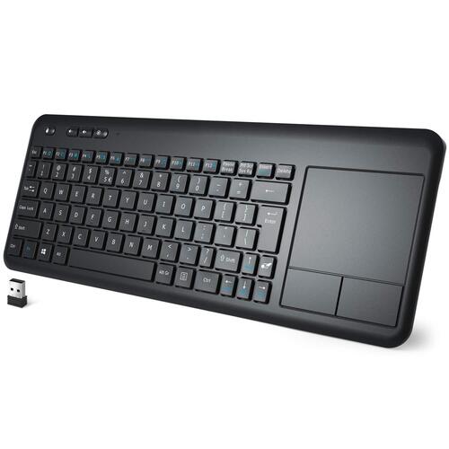 Black Wireless Keyboard With Touchpad