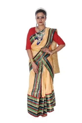 Bihu Mekhla Chador Fancy Saree - Soft Touch Fabric, Various Colors | Fade Resistant, Elegant Style, Perfect for Gifting, Printed Pattern for All Seasons