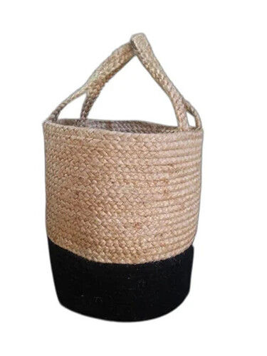 Round Rope Weaved Jute Basket