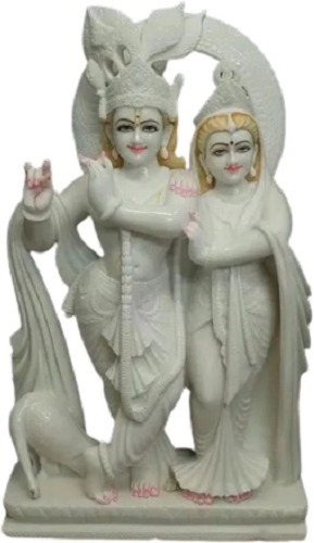 Shri Krishna Radha Marble Statues