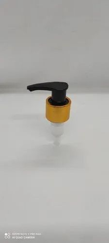 Lotion Pump With Golden Sleeve