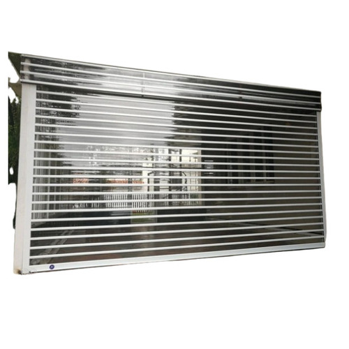 Polycarbonate Rolling Shutter - New, Powder Coated Finish | Ideal for Garage, Mall, Shop Applications, Plain Pattern Design