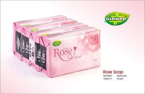 Rose Soap 500gm 125gm X 4 Pack