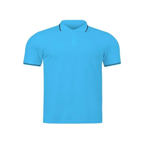 Half Sleeves Men Polo Collar Neck T Shirt