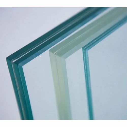 Transparent Laminated Safety Glass - Solid Structure, Bulletproof Functionality | Ideal for Commercial Curtain Walls