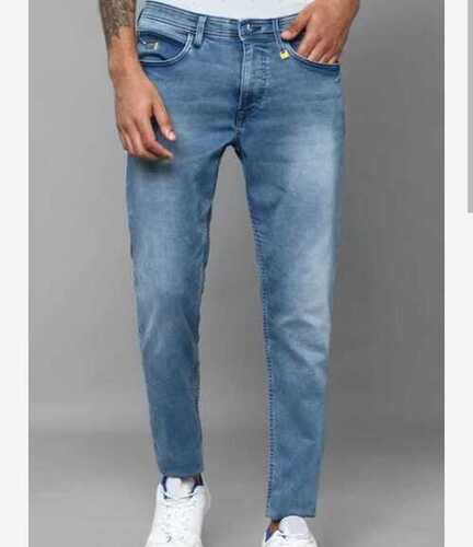 Comfortable And Washable Regular Fit Casual Wear Mens Blue Jeans