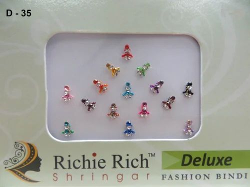 Light Weighted Skin-Friendly Waterproof Adhesive Ladies Fancy Bindi For Any Occasion