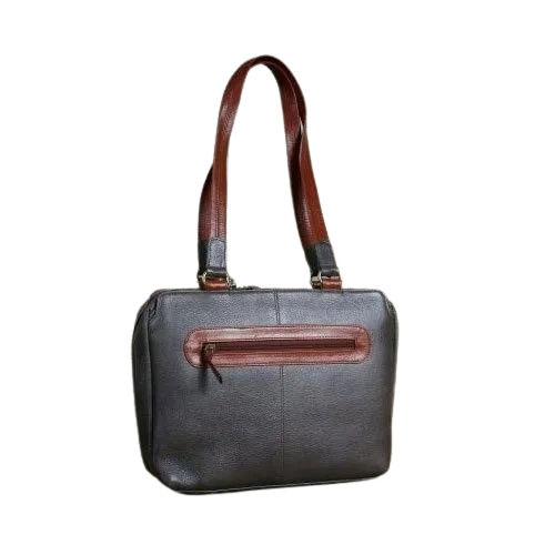 Ladies Leather Plain Shoulder Bag