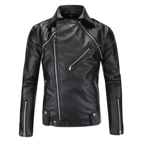 High Quality Mens Leather Biker Jacket