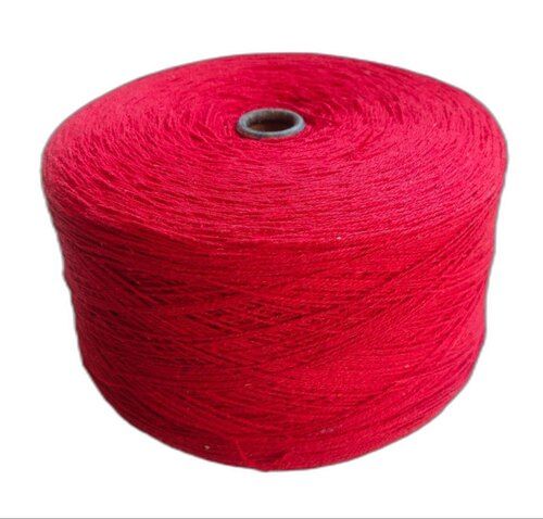 Eco Friendly Recycled Pure Cotton Red Knitted Yarn