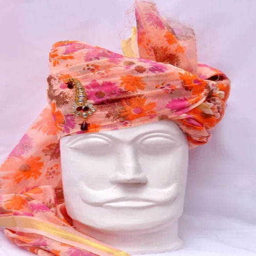 Multi-Color Printed Designer Wedding Turban For Mens