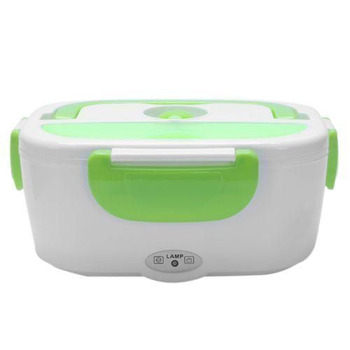 Portable Durable White And Green Plastic Lunch Boxes