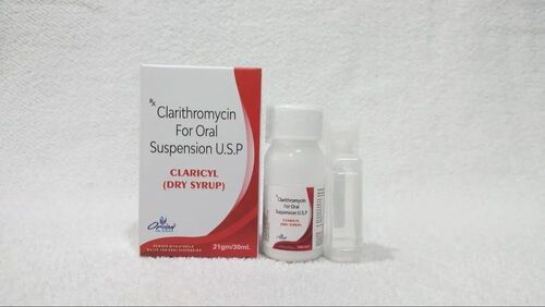 30 Ml Size Clarithromycin 125mg Dry Syrup