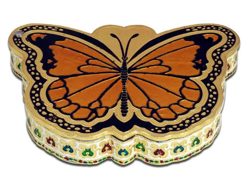 Wooden Butterfly Dry Fruit Box