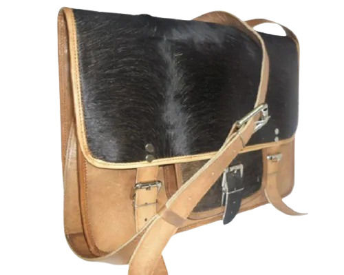 100% Pure Hair On Designer Leather Laptop Bag