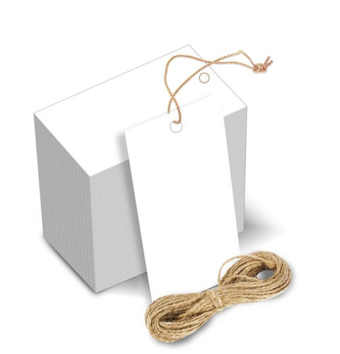 White Rectangular Cardboard Hang Tags at Best Price in Delhi | Audio Point