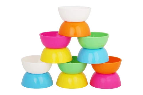 Multi-Color Plastic Bowl For Kitchen