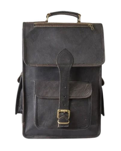 Black Leather Backpacks