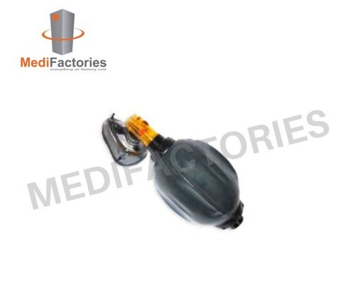 Portable Black Rubber Autoclavable Resuscitator Adult