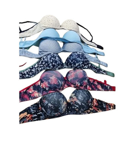 Daily Wear Skin-Friendly Regular Fit 3/4th Coverage Printed Cotton Ladies Padded Bra