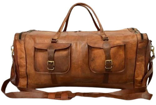 Large Leather Duffle Bag