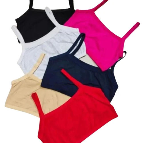 Regular Fit Skin Friendly Lycra Cotton Plain Full Coverage Non-Padded Ladies Sports Bra