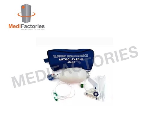Oval Silicone Resuscitator - Medical-Grade Silicone, Transparent Body, Latex-Free | Durable, Reusable, Easy to Assemble, Effective Ventilation Support