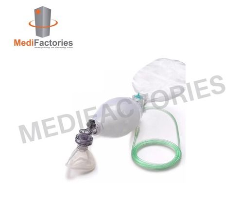 Silicone Resuscitator with Mask Extension