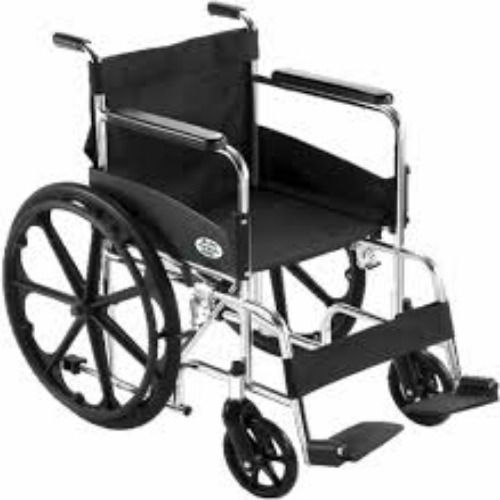 Black Fixed Comfort Foldable Wheelchair For Hospital