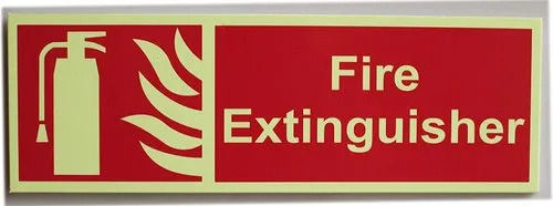 Square Metal Fire Safety Sign Board for Danger Direction