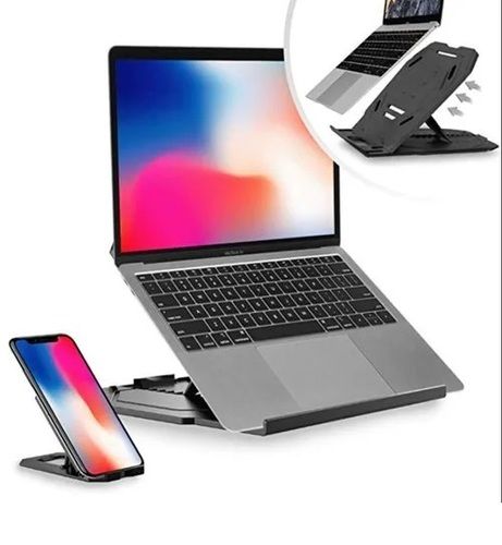 10 kg Weight Capacity ASTRO 2 In 1 Foldable Laptop and Mobile Stand