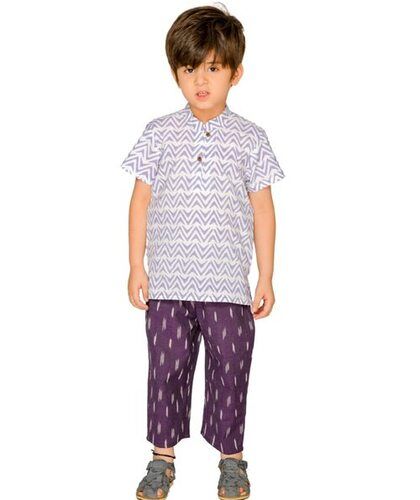 Baby Boys Cotton Shirt Pant Set For Party Wear