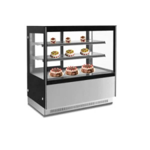 Floor Standing Heavy-Duty Stainless Steel Electrical Cake Display Counters