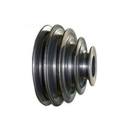 Multi-Groove Polished Finish Mild Steel Step Pulley