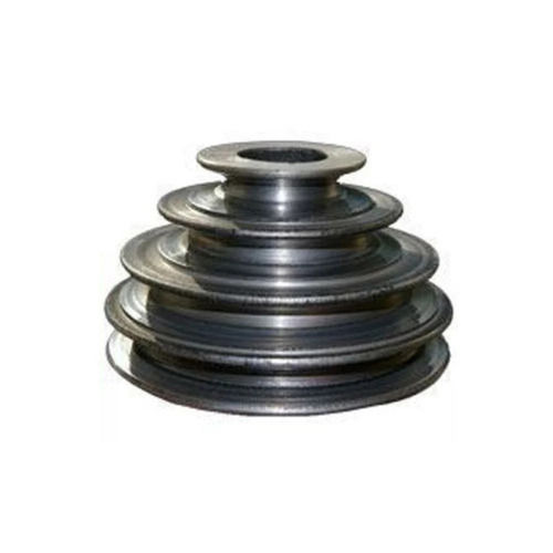 Silver Color Steel Material Polished Finish Step Pulley