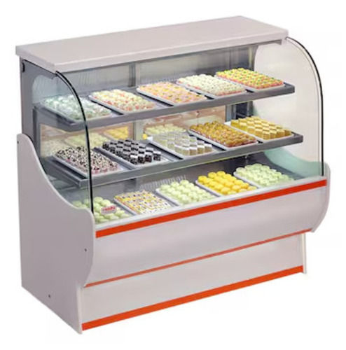 Floor Standing Heavy-Duty Stainless Steel Electrical Sweet Display Counters