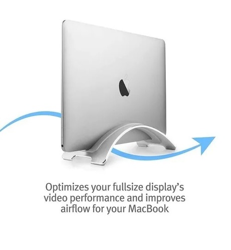 Home and Office Use TIZORA Vertical Aluminium Laptop Stand