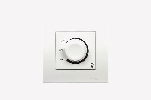 White Color Round Shape Plastic Material Light Dimmer