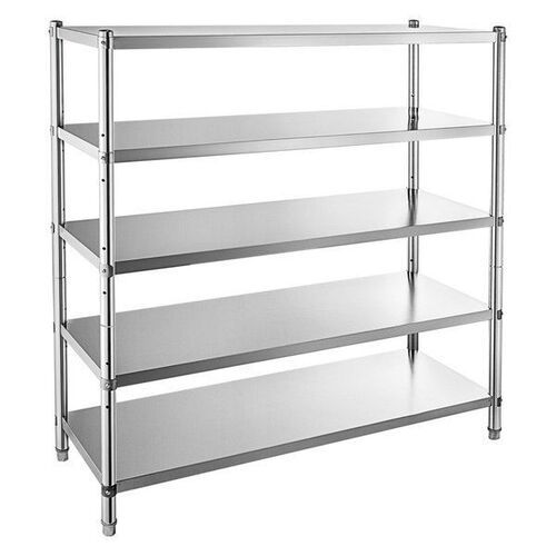 Floor Mounted Corrosion Resistant Stainless Steel Multi-Tier Storage Rack For Display Goods