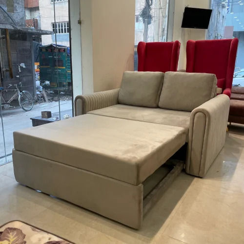 Fabric Three Seater Sofa With Bed