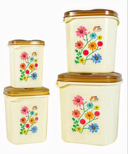 White plastic Container Set