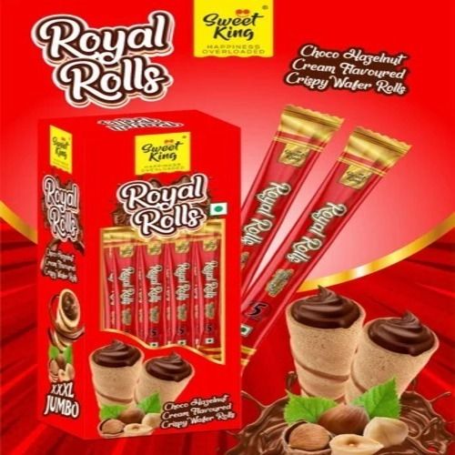 Sweetking Royal Rolls Choco Hazelnut Wafer 