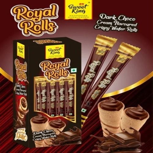 Sweetking Royal Rolls Dark Chocolate Wafer Rolls