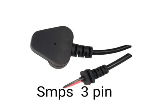 Black PVC 3 Pin Power Cord for Electrical Appliance