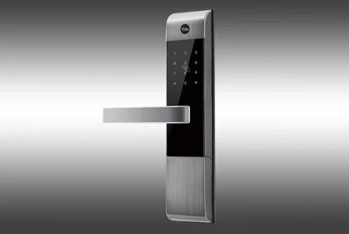 Aluminium Biometric Door Lock Color Grey Silver