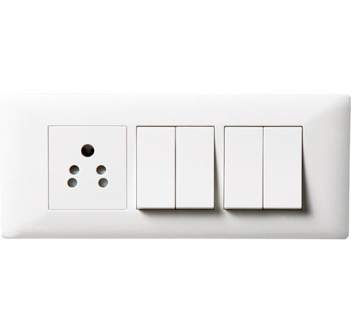 Wall Mounted Rectangular Shock Proof Electrical Multi Socket Modular Switch Boards